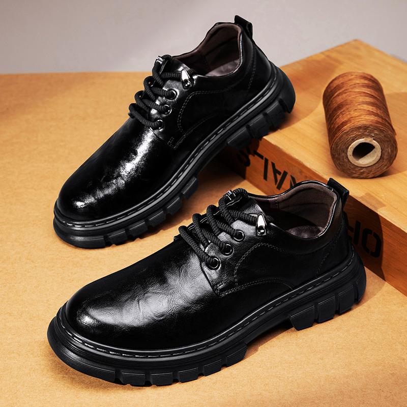 Fashion Handmade Mens Casual Leather Shoes Outdoor Casual Leather Male Oxford Shoes Classic Hand Stitched Formal Dress Footwear Sneakers