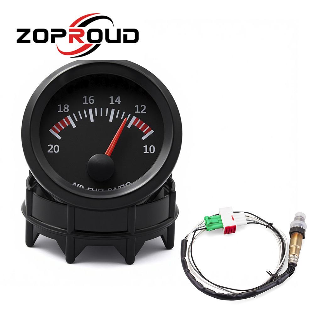 12v Automotive Gauge 52mm Airfuel Ratio Meter With Abs Material For Car Tuning And Performance