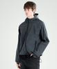 Zplish Curved Hooded Wind Jacket Charcoal