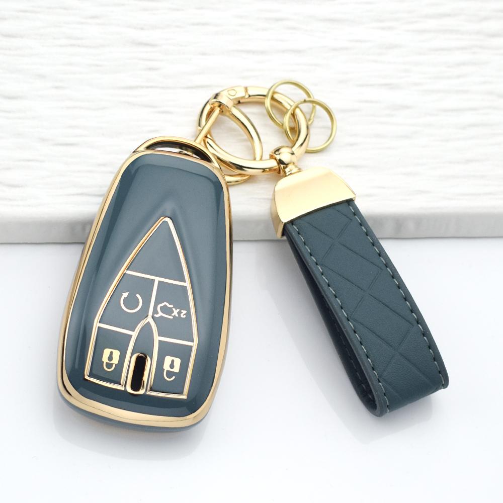 4/5 Buttons Car Key Case for Changan CS75 PLUS CS55 PLUS CS35 PLUS UNIT UNIK Oshan X7 X5 TPU Anti-Scratch Key Cover Keychain