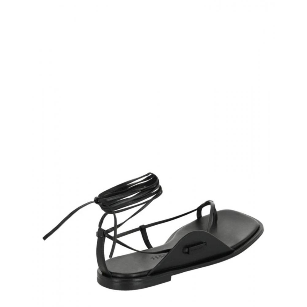 Salvatore Ferragamo Golia Ankle Strap Sandals Black