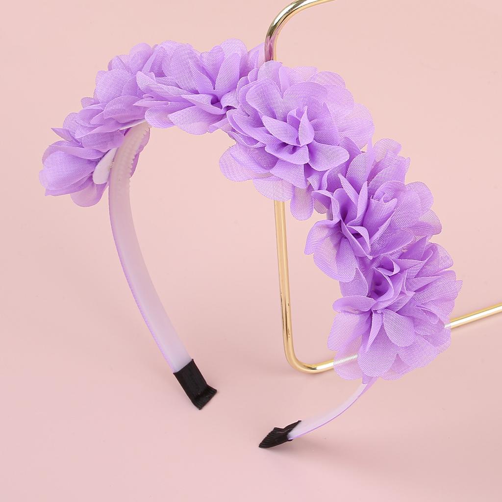 Fashion Chiffon Flower Headbands Plastic Teeth Hairbands Baby Girls Headbands Children Kids Floral Hairband Hair Accessories Set