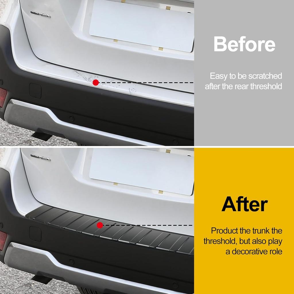 Rear Bumper Protector For Subaru -2025 2026 Outback Car Accessories ABS Plastic Material Matte Black Resistant Trunk Door Entry Guards