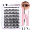 Diy Segmented Fried Hair Single Cluster False Eyelashes 14 Rows Large Capacity Daily Makeup