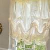 Decorative Sheer Curtains Pleated Lace Curtains