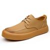 New Men's Casual Shoes Luxury Handmade Suede Leather Sneakers 2026 Tooling Antiskid Men Footwear Platform Outdoor Shoes Loafers