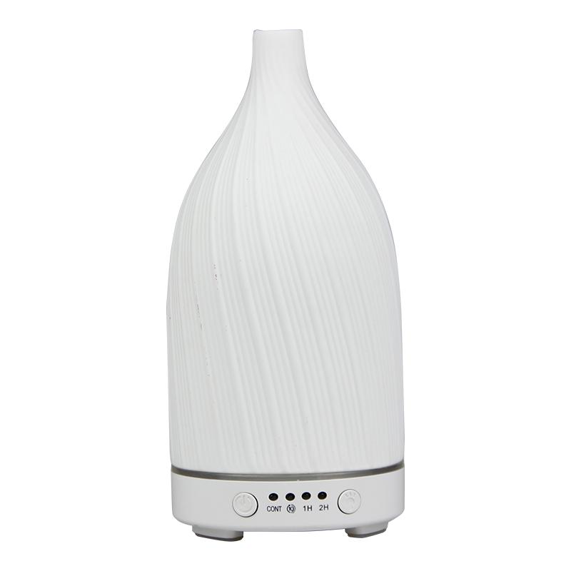 

Essential Oil Diffuser White Ceramic Humidifier 100ml Timing with Night Light Auto Off Home Office Humidifier Scent Diffusers USB