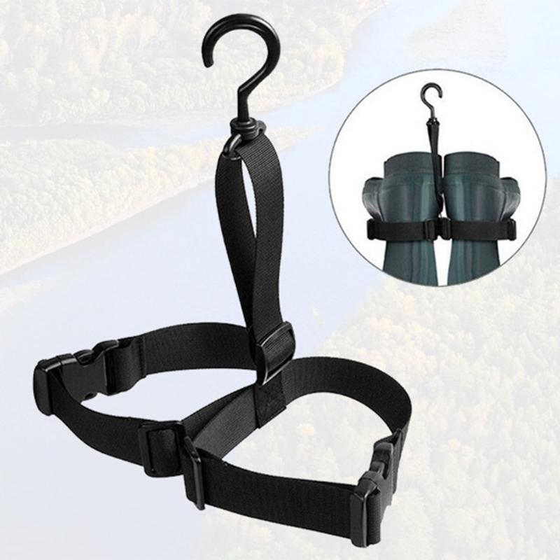 Fishing Wader Boot Hanger Rack Belt Hanger Ribbon Hanging Shoes Hook Holder