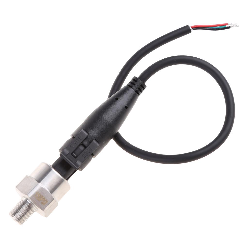 Auto Pressure Sensor Transmitter Pressure Transducer 0.5-4.5V 1/8" NPT 150 PSI Compatible With Water Gas Oil Fuel Liquid