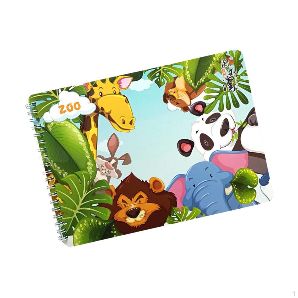 Quiet Activity Book ,Reusable, Sticker Party Favors Portable Preschool Educational Learning