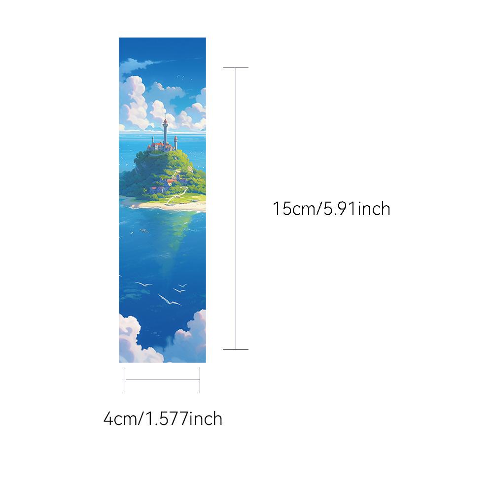 30PCS Manga Style Bookmarks Fragments DIY Ledger Markers Decorative Paper With Message Back To School Message Annotation Cards