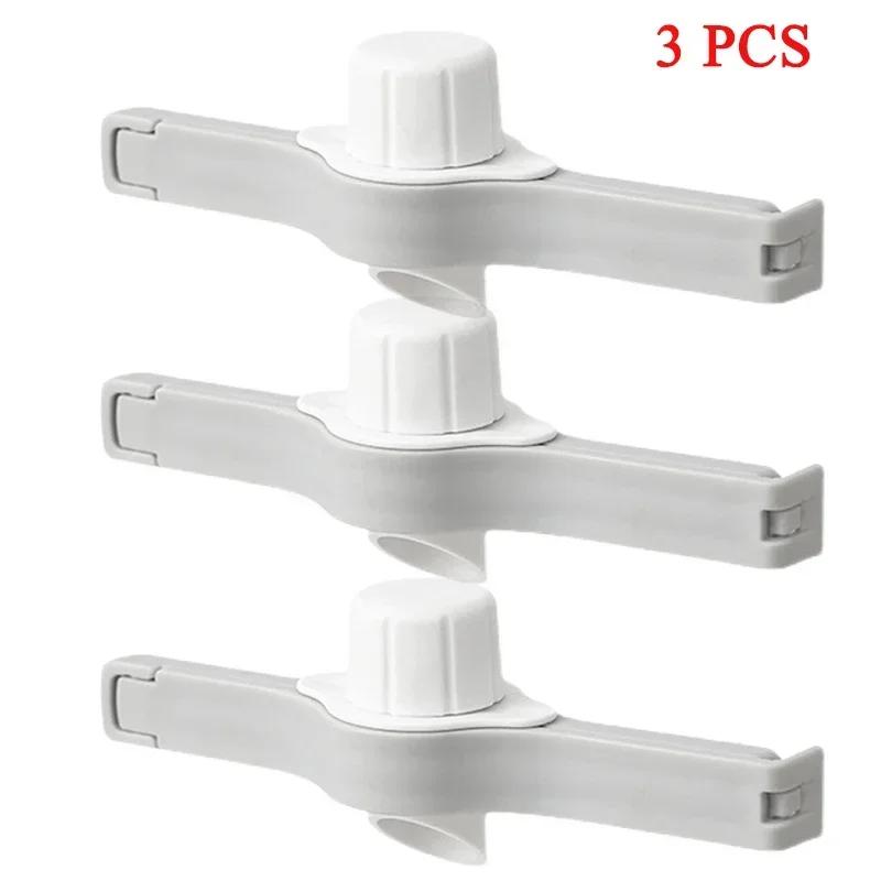 

Уплотняющий зажим с винтовой крышкой, пакет для приправ, мешок для сухого молока, мешок для соли, уплотнительный зажим, зажим для консервирования закусок, гаджет, кухонные аксессуары 3PCS