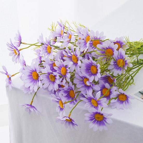 Artificial Flower UV Resistant Fake Wildflowers with Stems 20.8" Faux Silk Spring Floral