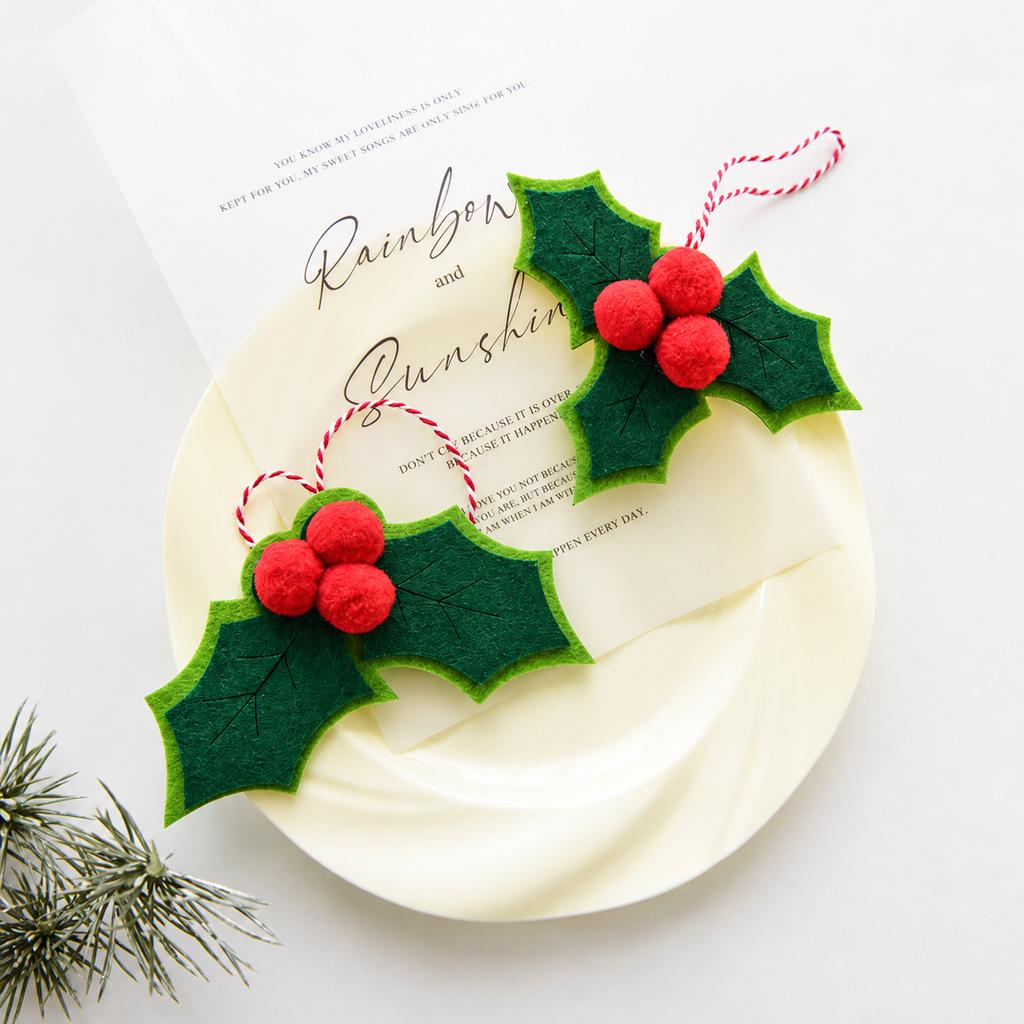 Holiday Hanging Ornament Stiff Christmas Bow Pendant Christmas Drop Ornament Multi Felt Bow Christmas Pendants For Holiday Home