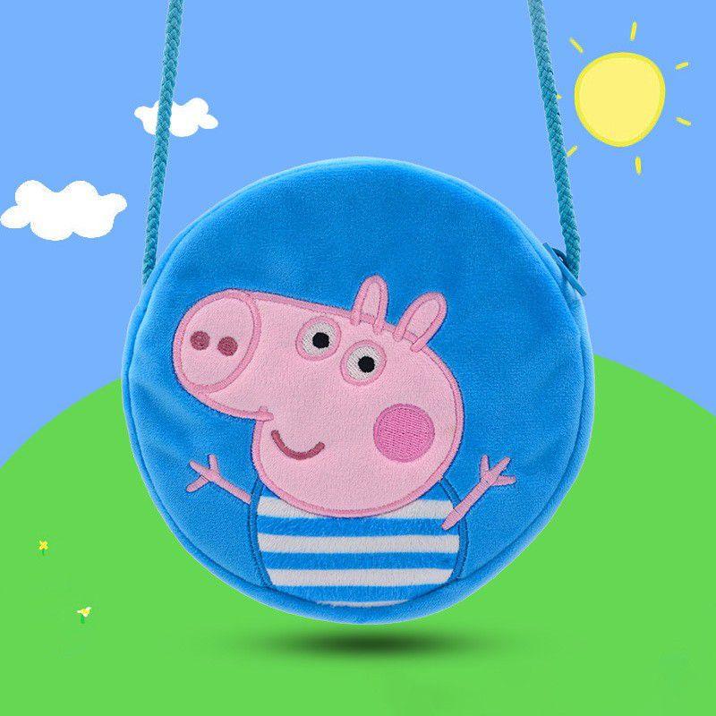 Adorable Peppa Pig Cute Piggy Plush Handbag Perfect For Girls' Daily Accessories
