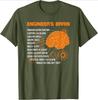 Engineers Brain Funny Engineering Games Process Engineer design100 cotton Oneck short sleeve printed mens Tshirt