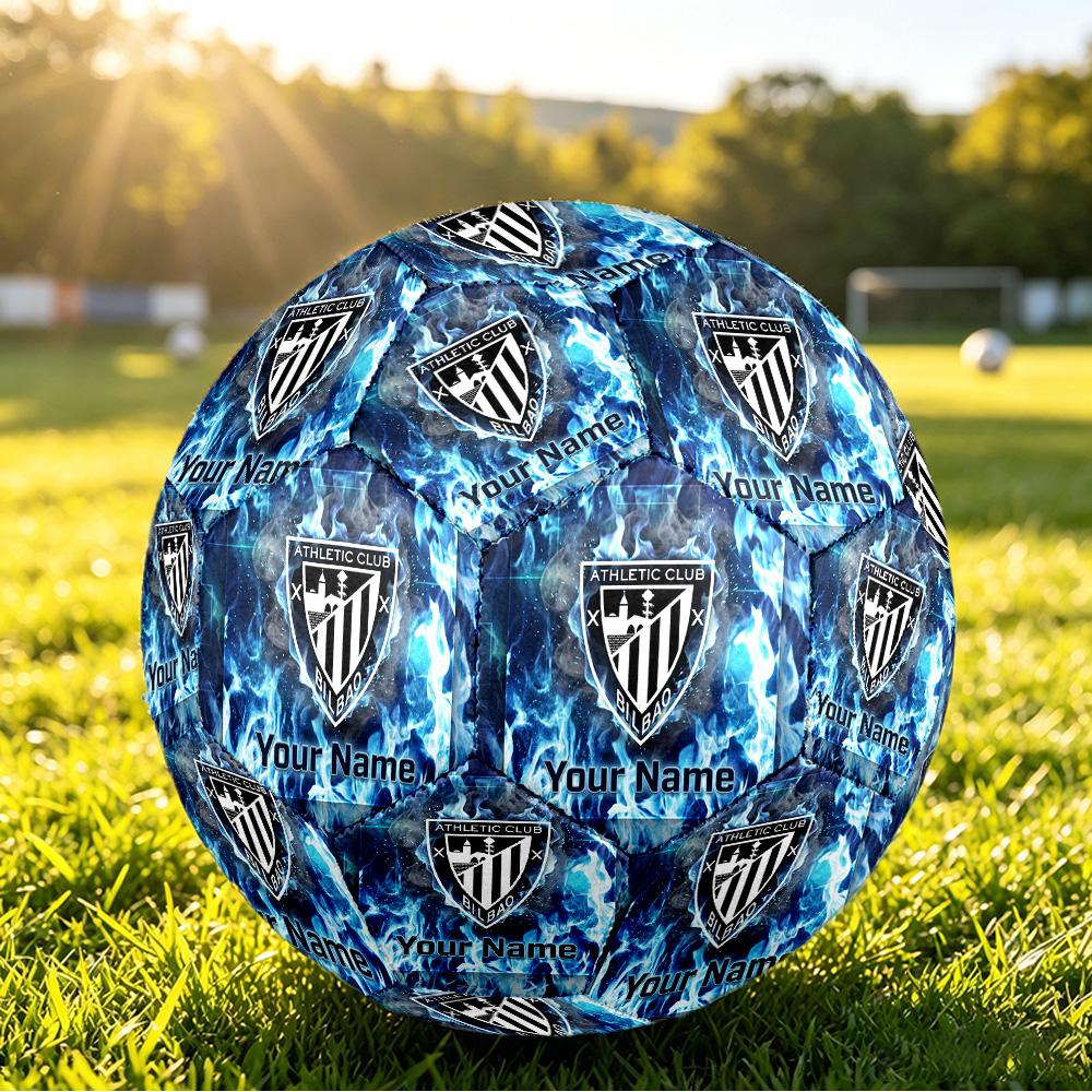 Personalized Size 5 Football Athletic Bilbao Football Pattern Outdoor Game Sports Ball Gift