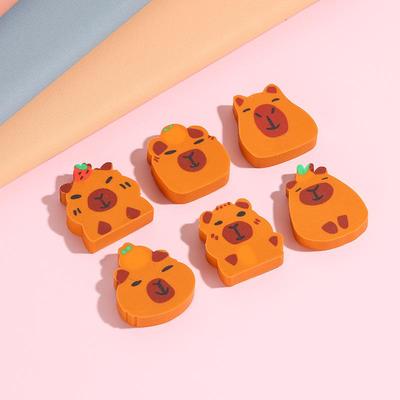 Set Creativ de Bureți Capybara - Bureți Drăguți în formă de Păpușă Capybara în Cutie Cadou Set Papetărie