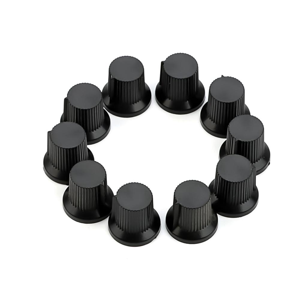 10Pcs Guitar Volumes Control Knob Potentiometer Knobs 6mm Shaft Hole Amplifier Knob for Speaker Effect Pedal Amplifier
