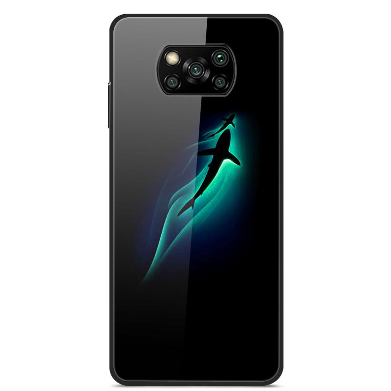 Glass Back Cover For Xiaomi Poco X3 Pro Poco X3 NFC Case Tempered Glass Case For Xiaomi Mi 10T Lite Case Funda POCO X 3 PRO Case