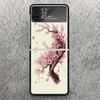 Cherry Blossom Tree Print Case For Samsung Galaxy Z Flip 3 4 5 6 7 5G Phone Shell Flip7 Flip6 Flip5 Flip4 Flip3 Pattern Cover Ga
