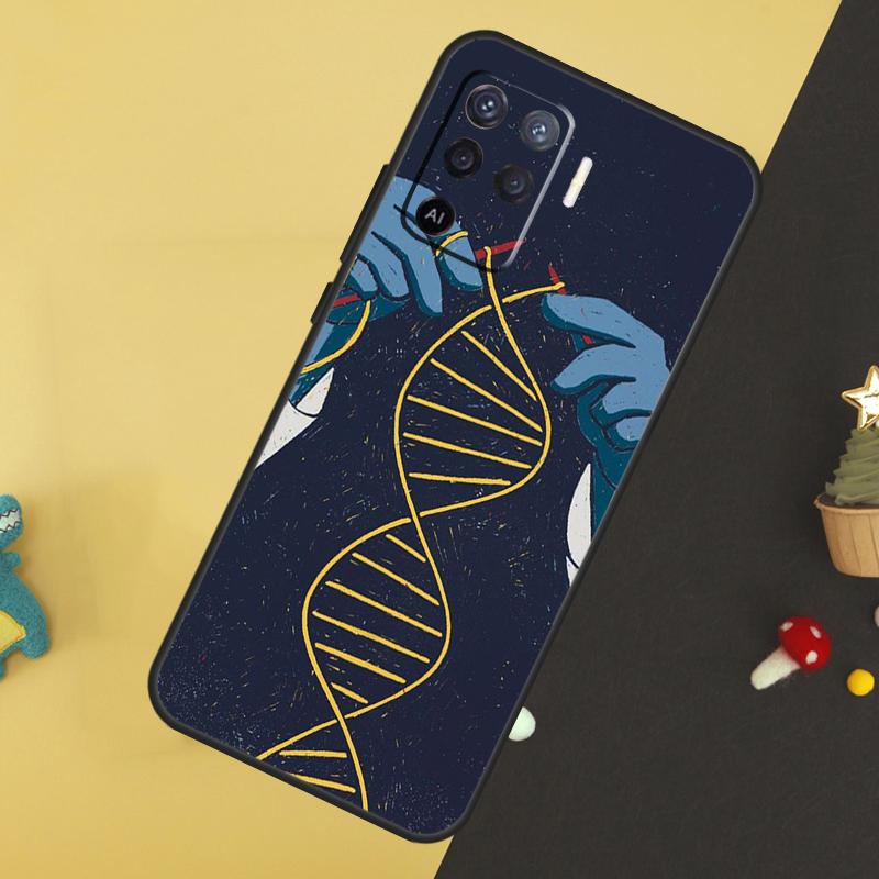 Biology and Chemistry Case For Oppo A60 A80 A40 A15 A16 A17 A57 A94 A74 A54 A76 A96 A18 A38 A58 A78 A98 A5 A6 Pro