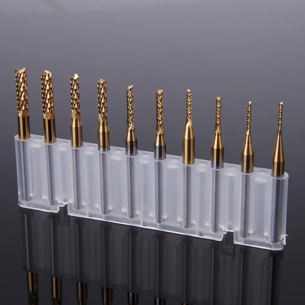 10pcs Milling Tools Router Bit 3.175mm / 0.125\" Shank