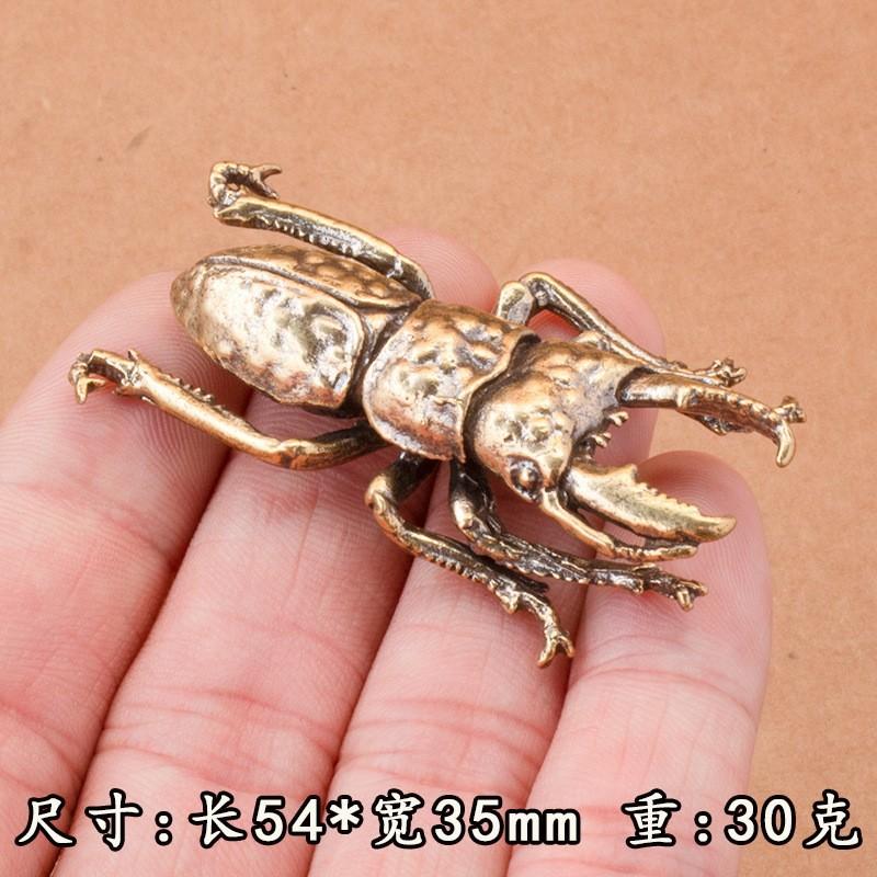 Латунные фигурки жуков, Креативные фигурки единорогов и фей, Имитация медных насекомых, Чайные питомцы для ручной игры, Украшение для дома и стола, Подарок