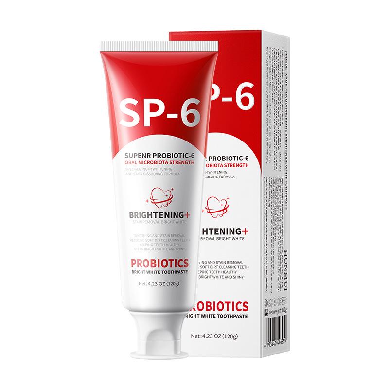 

Sp-6 Пробиотическая зубная паста: Устраняет неприятный запах изо рта, отбеливает зубы и удаляет пятна