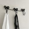 Iron Material Decorative Hangers Sturdy Metal Wall Hook Modern Minimalist Hooks  Bathroom
