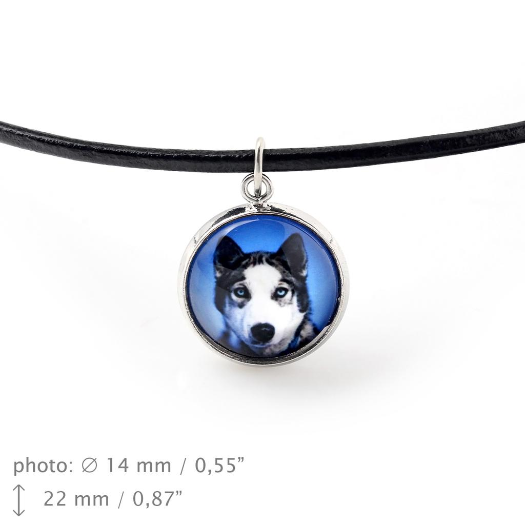 Siberian Husky, Chukcha – A set of jewelry with your photo, handmade set | Art-Dog