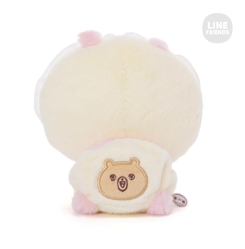 Line Friends Hi-Hi Style Plush Toy, Medium (Chibi Chibi) Chibi Chibi Usako Official Plush Toy