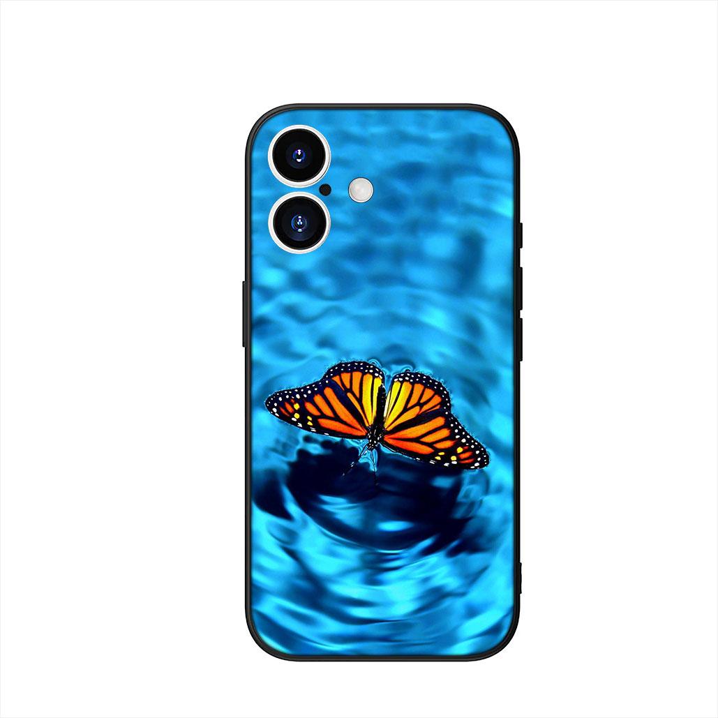 

Colorful Butterfly Flower Phone Cover Case for Apple iPhone 17 16 15 11 Pro XS Max XR 6 7 8 Plus + SE 2020 5 16E Casing iPhone 16 Pro
