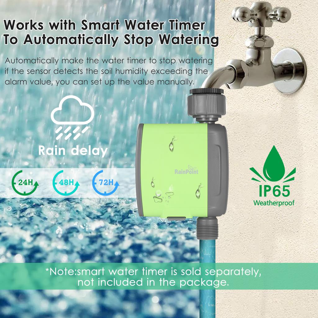 BT App Control Soil Temperature Moisture Sensor Meter Irrigation Soil Thermometer Humidity Sensor