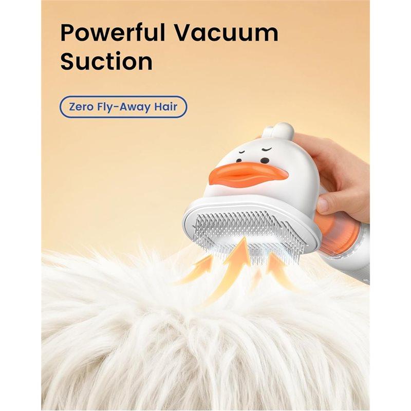 ABBP-Vacuum Dog Brush For Shedding, Self Cleaning Slicker Brush For Dogs& Undercoat Rake For Dogs, Deshedding Grooming Tool
