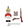 Napoleonic Wars Military Soldiers Building Blocks WW2 Mini Action Figures French British Fusilier Rifles Weapons Toys For Kids