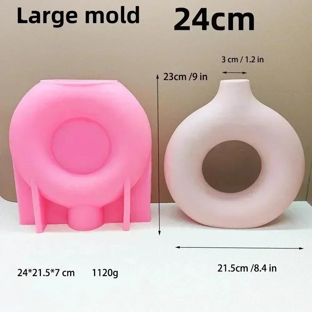 Hollow heart flower vase resin silicone mold heart-shaped vase concrete mould Valentine's Day gift Love flower pot gypsum molds