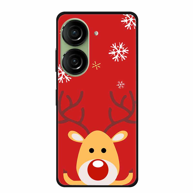 Christmas Phone Case For Asus Zenfone 10 5G AI2302 Cases Soft Silicone For Asus Zenfone 9 AI2202 Shockproof Cover Bumpers Funda
