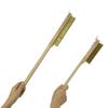 Pizza Stove Oven Clean Copper Brush Scraper Household Grill Brass Bbq Rack Machine Cleaning Brush with Long Handle Pizza Peel