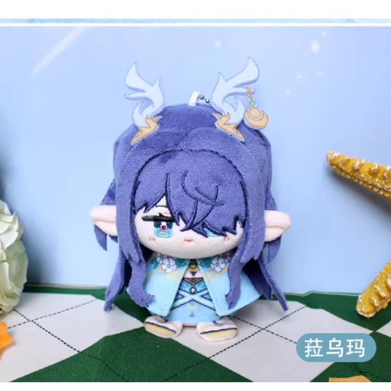 10cm Game Impact Plush Varka Durin Flins Sandrone Columbina Lauma Nefer Skirk Cute Cartoon Dolls Bag Pendant Keychain Gift
