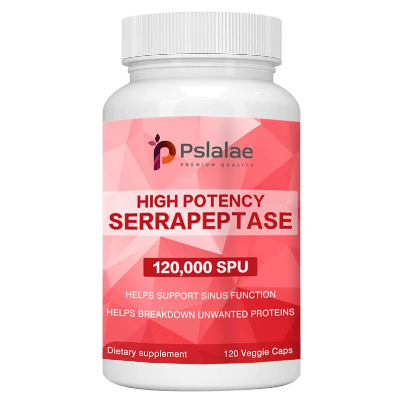 High Potency Serrapeptase Capsules - Supports Sinus Health, Enhance Immunity