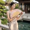 Delicate Folding Hand Fan Butterfly Pattern Hand Cranked Fan Elegant Chinese Style Fan Travel
