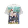 2025 Amerikanische trendige Marke Vall gewaschen alt bedrucktes kurzärmeliges Hip-Hop lockeres Streetwear-T-Shirt für Männer und Frauen