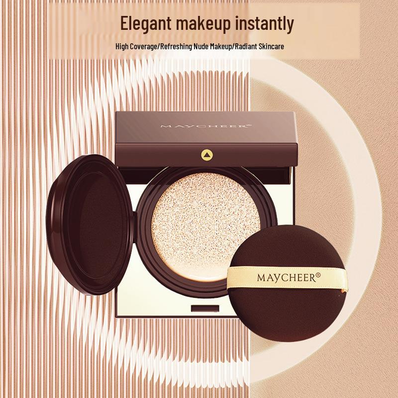 Meixi'er Luxury Gold Bird's Nest Truffle Cushion CC Cream with Refill - Moisturizing & Concealing.
