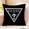 Fashion G_GuessS Logo Printed Office Cushion Pillowcase Car Cushion Cover45X45CM Lumbar Pillowcase Sofa Pillowcover