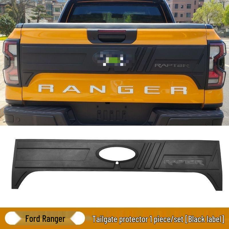 Ford Ranger T9 Wildtrak Tailgate Trim Panel Sticker for Rear Trunk Exterior Modification.