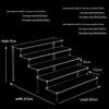 Clear Acrylic Tiered Display Stand for Figurines, Dolls & Jewelry