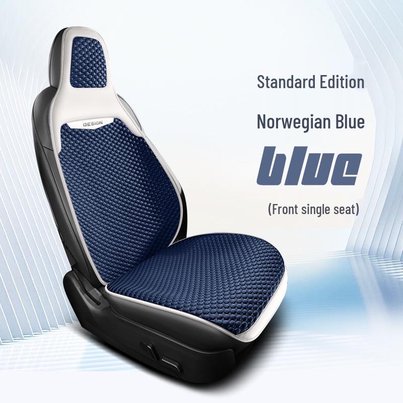 Universal Four-Season Car Seat Cushion: New Energy One-Piece Saddle Cover with Half-Wrap Design