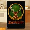 1PC Tin Sign "JAGERMEIFTER" - Wall/Room/Home/Restaurant/Bar Decor, Metal Wall Art, Vintage Plaque, 12x18 Inch