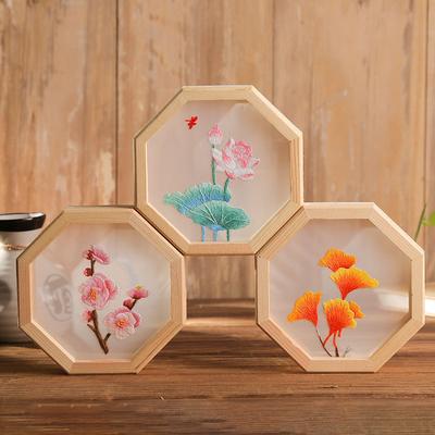 1Set Embroidery Kit Floral Patterns Diy Crafts Cross Stitch Kits Embroidery Needlework Handmade for Beginner Sewing Home Decor